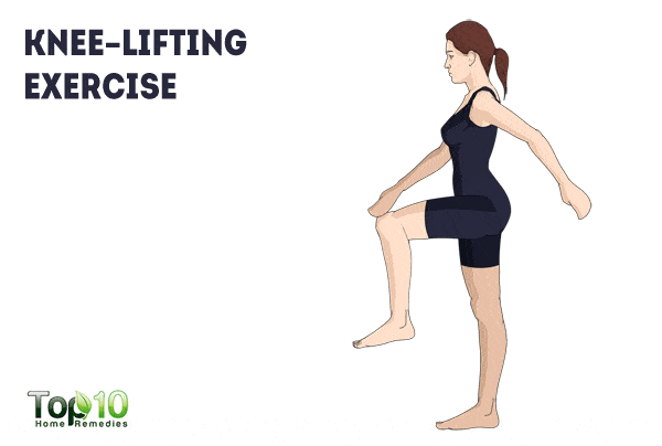 knee lifting exercise