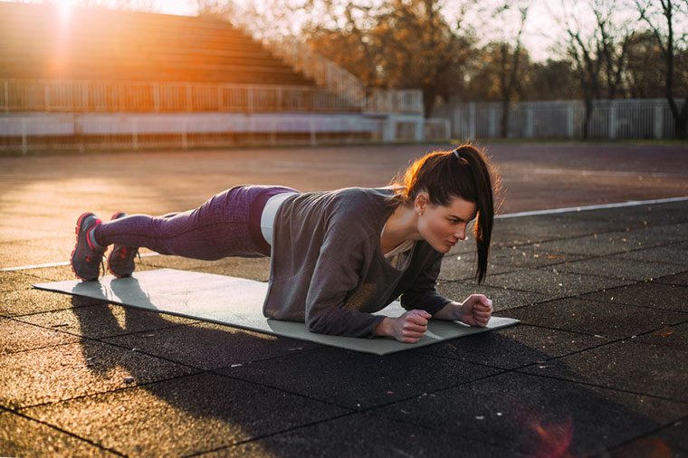 Runner back pain tip: Try planks